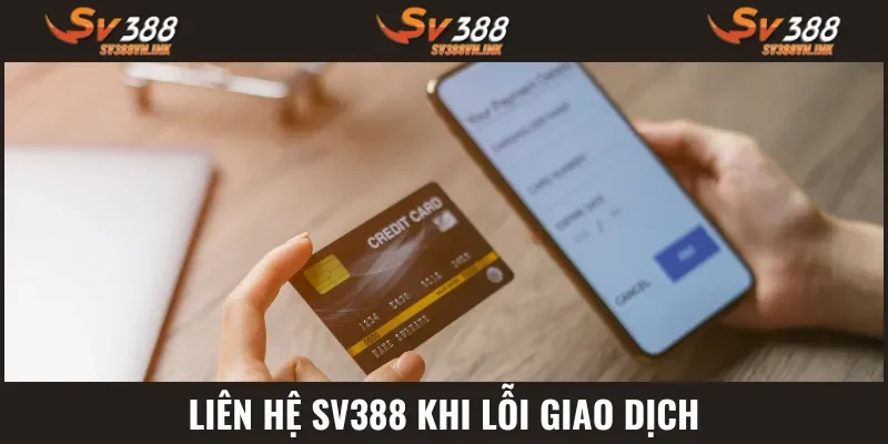 Giao dịch gặp sự cố đáng tiếc