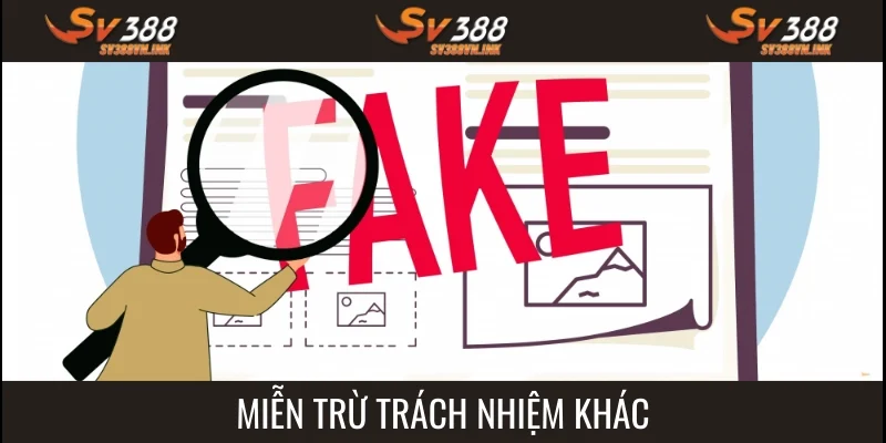 Nhà cái không giải quyết một số trường hợp khác